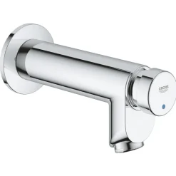 GROHE Euroeco Cosmo T Tapkraan Chroom Wandbevestiging Zelfsluitend