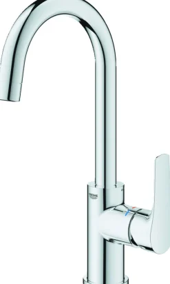 Grohe Eurosmart wastafelmengkraan L-size chroom met waste