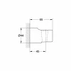 Grohe Relexa Wandhouder Handdouche Vast Chroom