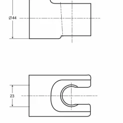 Grohe Relexa Wandhouder Handdouche Vast Chroom
