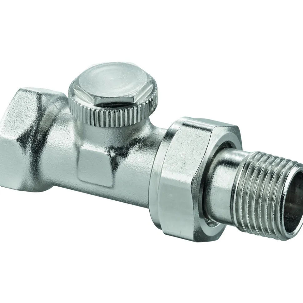 Heimeier Radiator Voetventiel Recht 1/2"