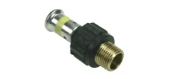 Henco gas pers Puntstuk 16x1/2'' Buitendraad kunststof
