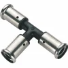 Henco pers T-stuk 16x16x16 mm kunststof, 2 stuks