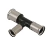 Henco pers T-stuk 20x20x16 mm kunststof, 2 stuks