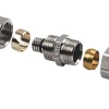 Henco verloop Koppeling 16 schroefx15 klem, 2 stuks
