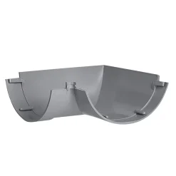 Hoekstuk mastgoot PVC Ø 100 mm