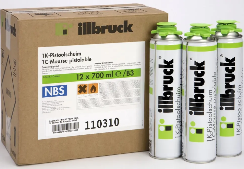 Illbruck Pistoolschuim FM310 Lichtgroen 750ml