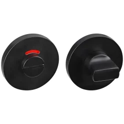 Impresso Rozet Rond Verdekt Modulair WC Aluminium Zwart 2stuks