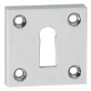Impresso Rozet Vierkant Schroef Modulair Sleutelgat Chroom 56mm 2stuks