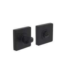 Intersteel Rozet Met WC-sluiting 55x55x10mm +8mm Stift +7mm Nokken Vierkant Zwart