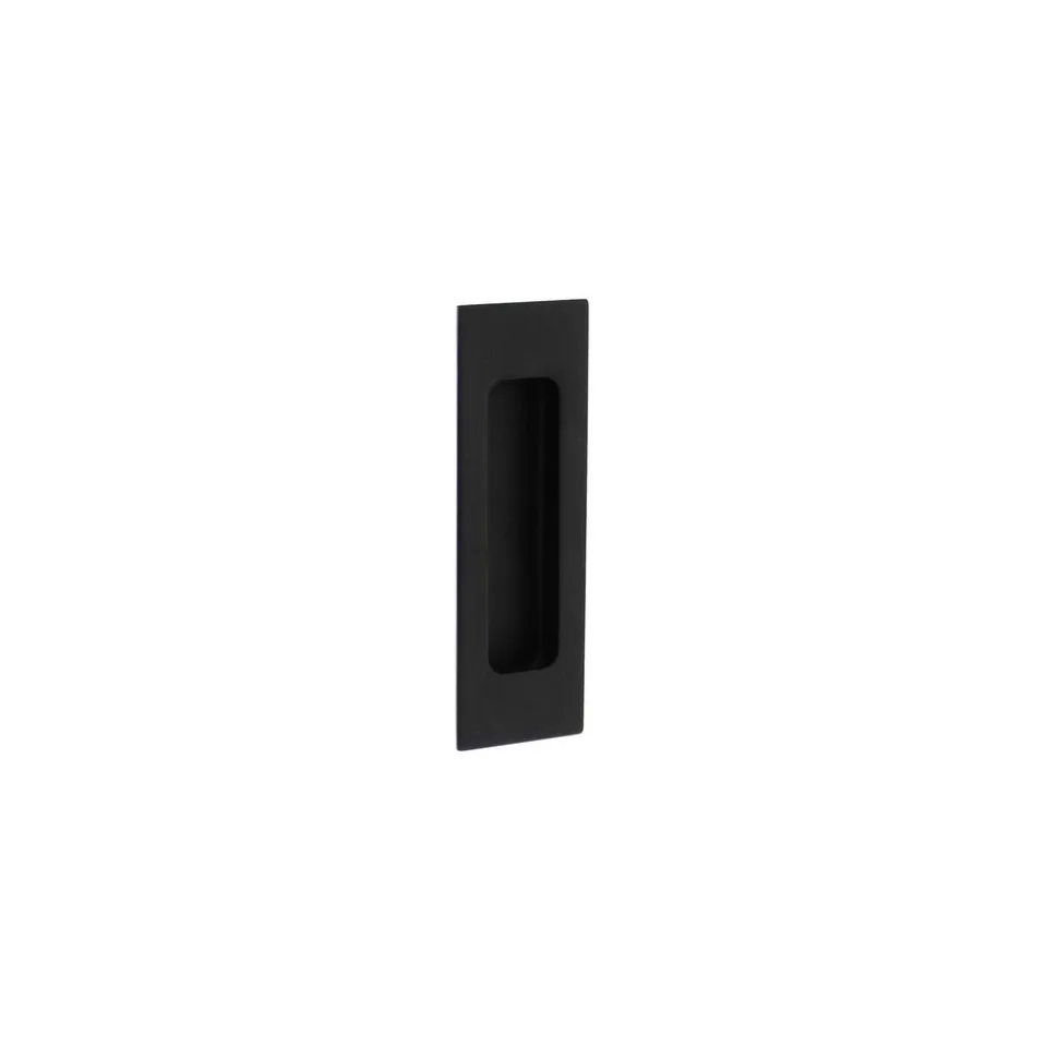 Intersteel schuifdeurkom rechthoek120x40 mm mat zwart