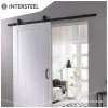 Intersteel schuifdeursysteem basic top 200 cm mat zwart 100 kg
