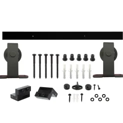 Intersteel schuifdeursysteem basic top 200 cm mat zwart 100 kg