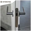 Intersteel Woningbouw Magneet Loopslot Voorplaat Afgerond RVS 20x174 Doornmaat 50mm Incl. Sluitplaat/kom