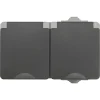 ION INDUSTRIES Spatwaterdicht Opbouw Contactdoos 2V RA IP54 Grijs