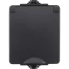 ION INDUSTRIES Spatwaterdicht Opbouw Contactdoos 1V RA IP54 Zwart