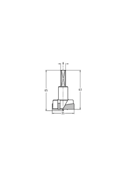 JSO-TR Cylinderkopboor HW 35 mm, schacht 8 mm