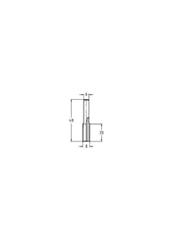JSO-TR Groeffrees HW 8 mm, schacht 6 mm