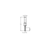 JSO-TR Groeffrees HW 4 mm, schacht 8 mm