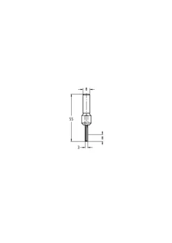 JSO-TR Groeffrees HW 3 mm, schacht 8 mm