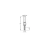JSO-TR Groeffrees HW 5mm, schacht 8 mm