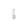 JSO-TR Groeffrees HW 14 mm, schacht 8 mm
