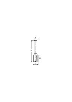 JSO-TR Groeffrees HW 14 mm, schacht 8 mm