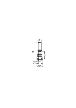 JSO-TR Spindel 15,9 mm met opname 6,35 mm, schacht 8 mm