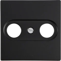 Jung A550 Centraalplaat Radio/TV Mat Zwart