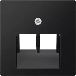 Jung A550 Centraalplaat Telefoon/Data 2x8-Polig Mat Zwart