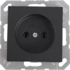 Jung A550 Inbouw Contactdoos 1-Voudig Mat Zwart