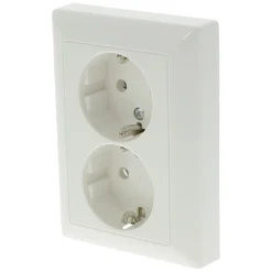 Jung Contactdoos AS500 Inbouw 2-Voudig Polarwit Randaarde