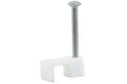 Kabelclip plat 6 mm Wit 300st