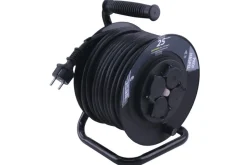 Kabelhaspel professioneel  3x1,5mm neopreen Zwart 25 meter