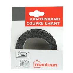 Kantenband 23mm Elegant Black (435) Zwart Structuur 5 meter