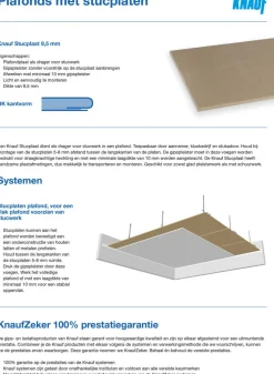 Knauf Stucplaat P RK 200cm 9,5mm