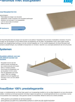 Knauf Stucplaat P RK 200cm 9,5mm