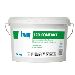 Knauf Voorstrijk Isokontakt Wit Niet-Zuigende Ondergrond 5kg