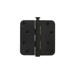 Kogellagerscharnier Afgerond 3,5inch 89x89x25mm Zwart Incl. Zwarte Kruiskopschroeven