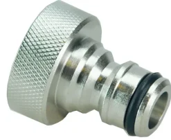 Kraanaansluiting tbv tuinslang 3/4'' binnendraad messing vernikkeld