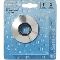 Kraanrozet messing verchroomd 1/2''x5 mm