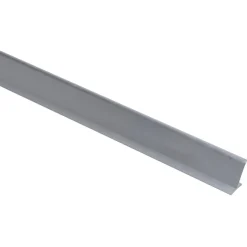 Lekdorpel Aluminium Grijs 25x19x2x2500mm