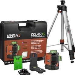 Levelfix 3D Lijnlaser Set CCL460G Met Statief