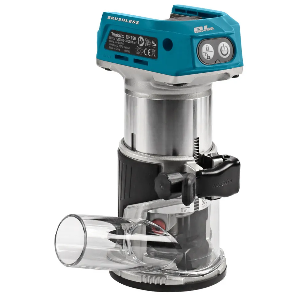 Makita Boven-kantenfrees DRT50ZJX2 18V Li-ion Zonder Accu's En Lader