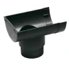 Martens Mastgoot einduitloop PVC 100 mm 70/80 mm antraciet 1 stuk