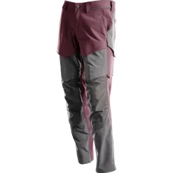 Mascot Werkbroek Customized Ultimate Stretch Bordeaux/Steengrijs
