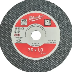 Milwaukee Doorslijpschijf Voor Metaal 76x10mm 5st