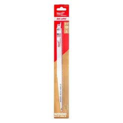 Milwaukee Reciprozaagblad Sawzall Hout Thin Kerf 5-Tpi 5st
