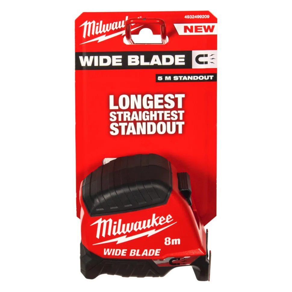 Milwaukee Rolmaat Wide Blade Magnetisch 8mx35mm