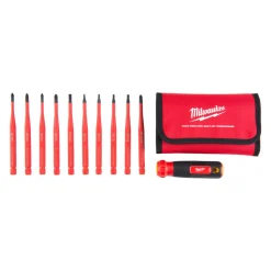 Milwaukee Schroevendraaierset VDE Geïsoleerd 10-In-1 Multi-Bit In Etui